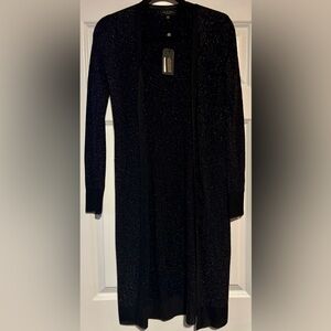 Rag & Bone Rover Black Sparkle Long Sleeve NWT Cardigan, size XXS